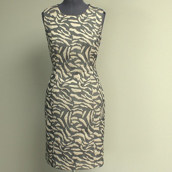Calvin Klein Animal Print Dress Size 6 - Picture 1 of 6